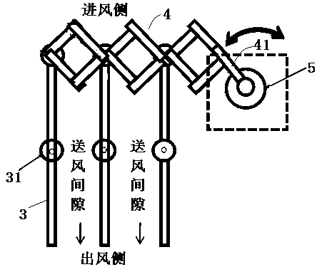 An air conditioner and its air guiding device