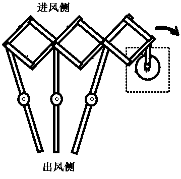 An air conditioner and its air guiding device