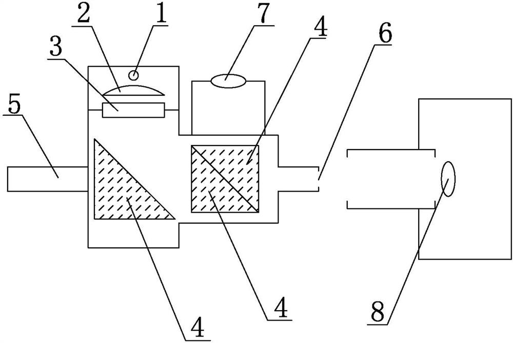 Internal photoelectric alignment device of evaporator