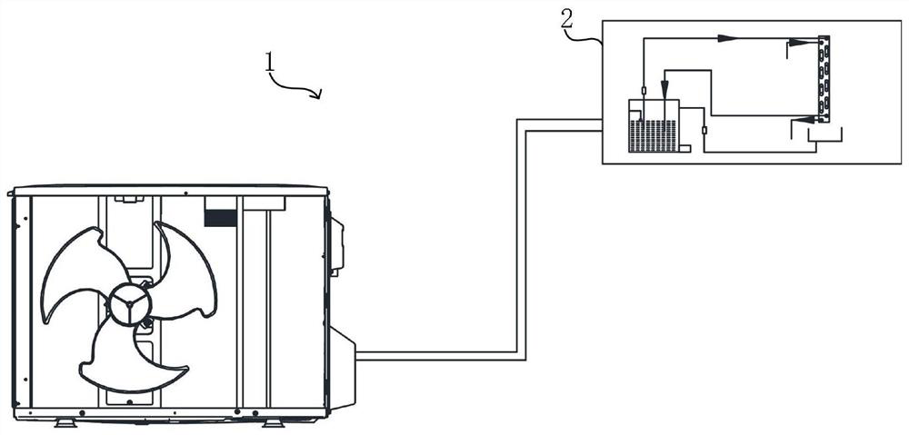 Condensate water refrigeration method and air conditioner