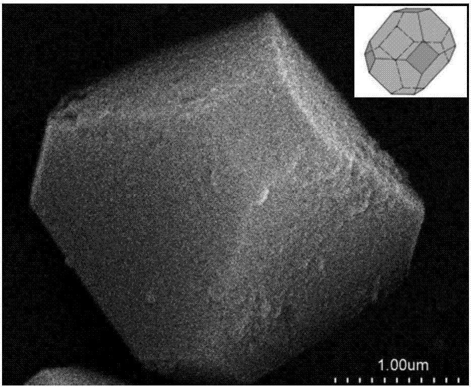 A kind of tetradecahedral hydroxy stannate and its preparation method and application