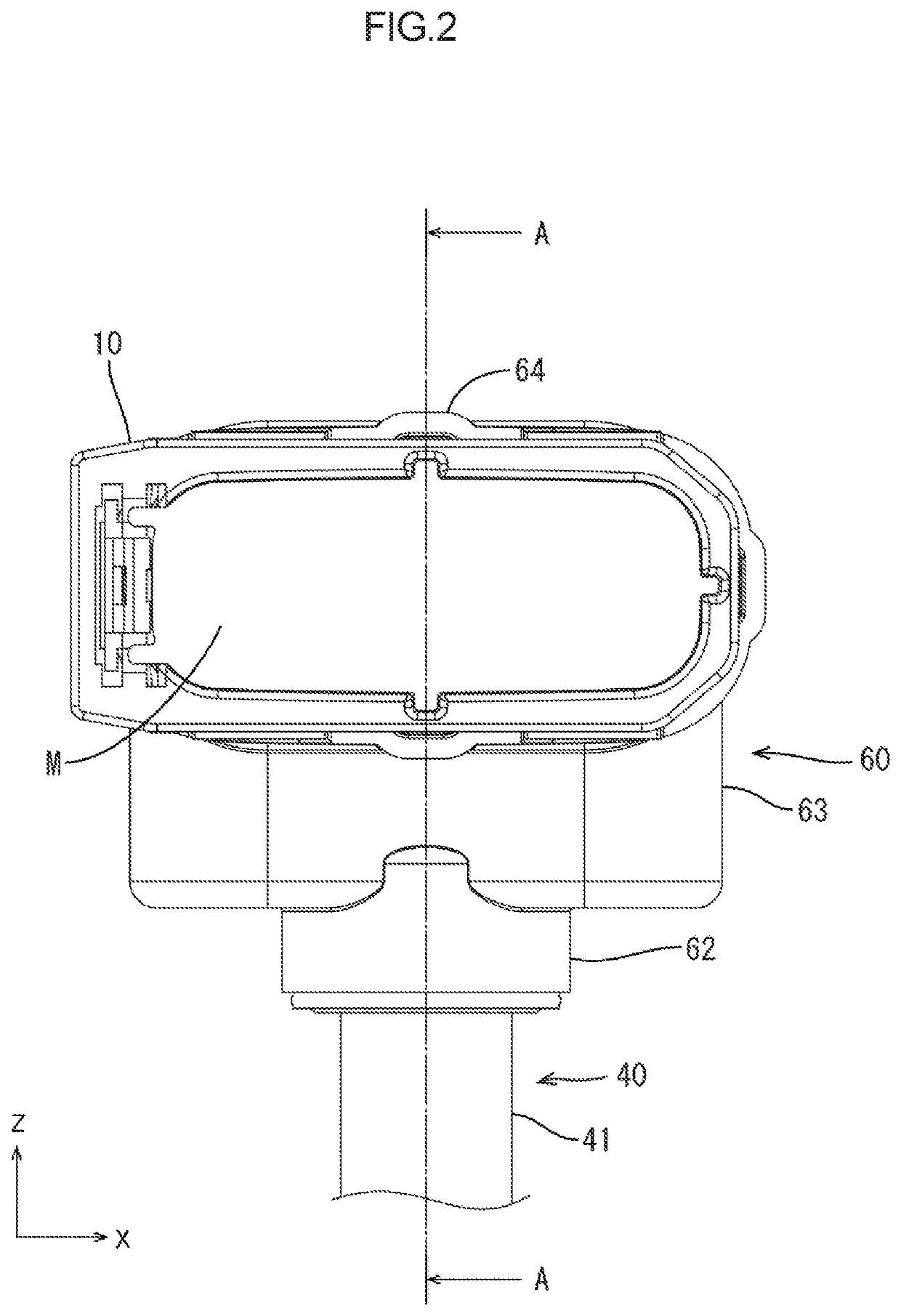 Waterproof structure of connector