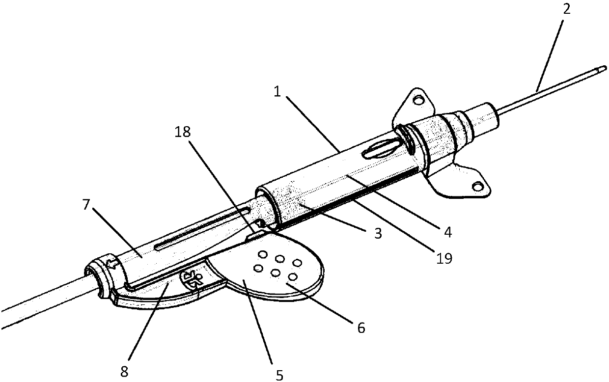 Safe medical trocar having withdrawing guide structures