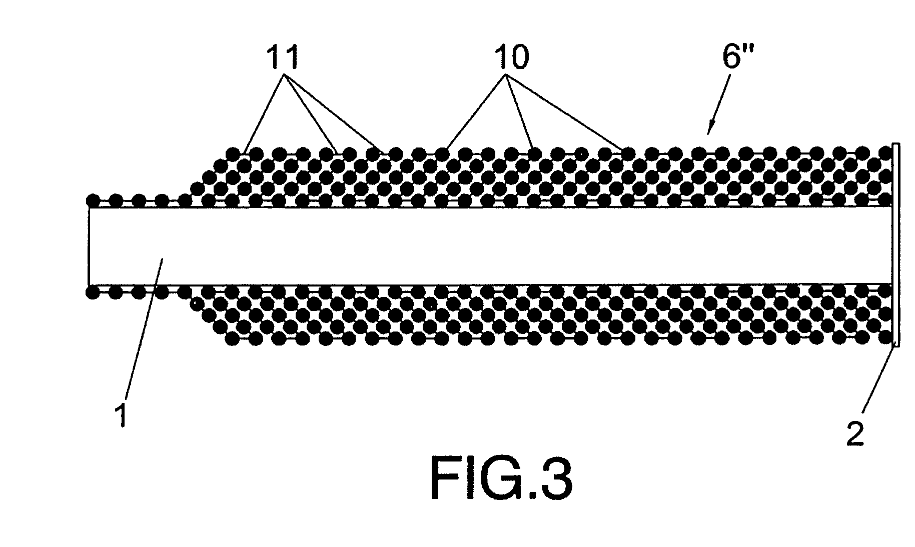 Multi-layer arrangement of a tubular net on a support tube, and device and method for obtaining same