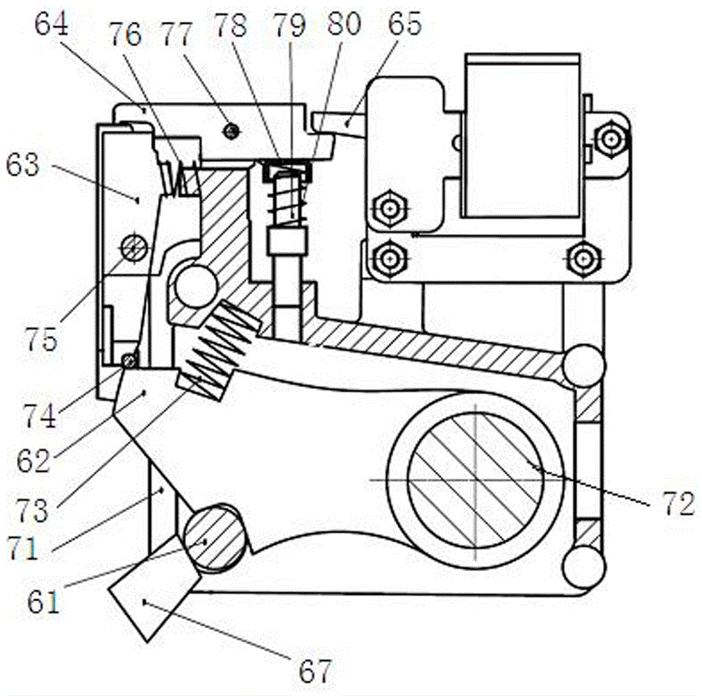 Trip device and spring operating mechanism using the trip device