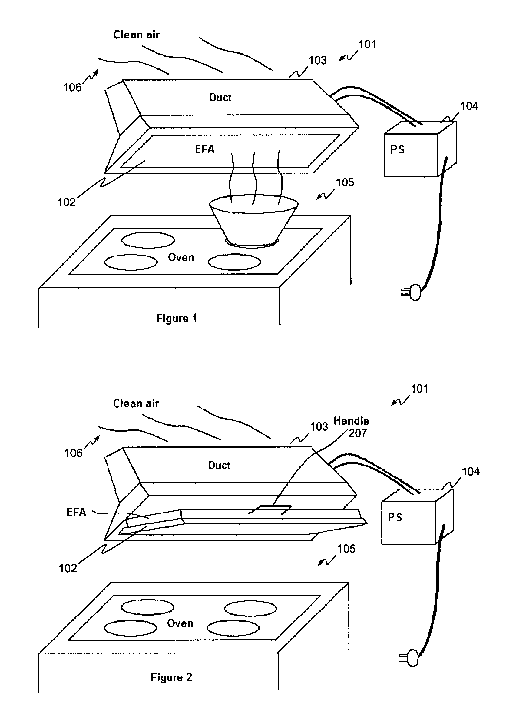 Range hood with electrostatically assisted air flow and filtering
