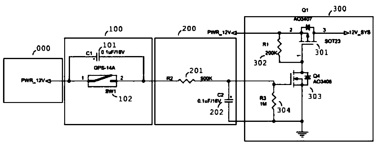 A magnetic switch circuit based on reed switch