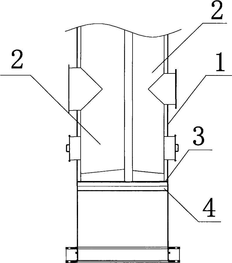 Inner and outer barrel type free-standing steel chimney