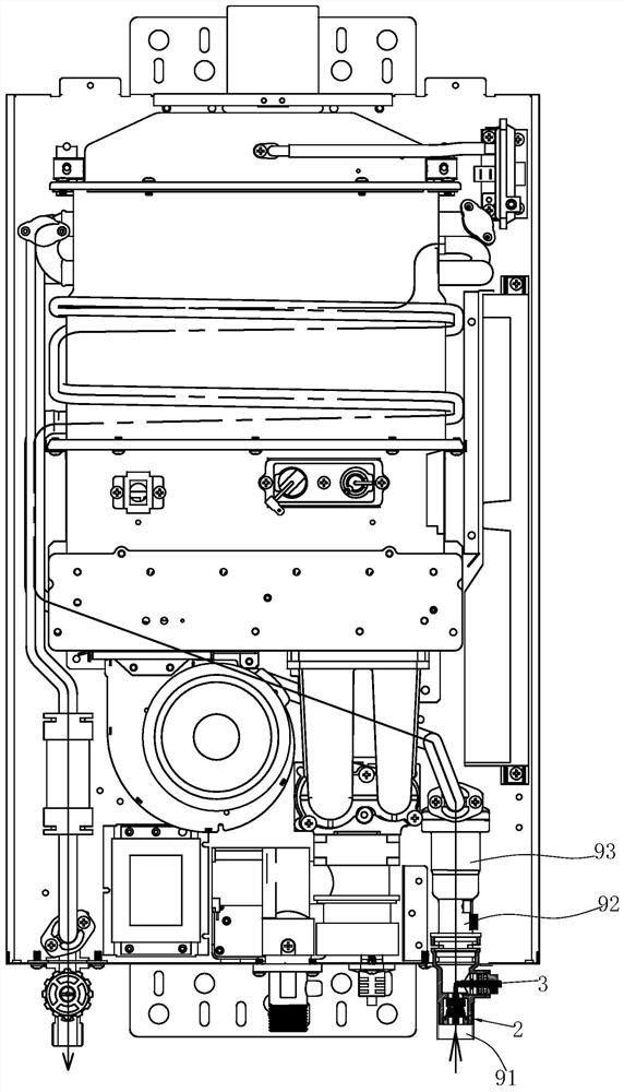 A pressure protection valve and a gas water heater