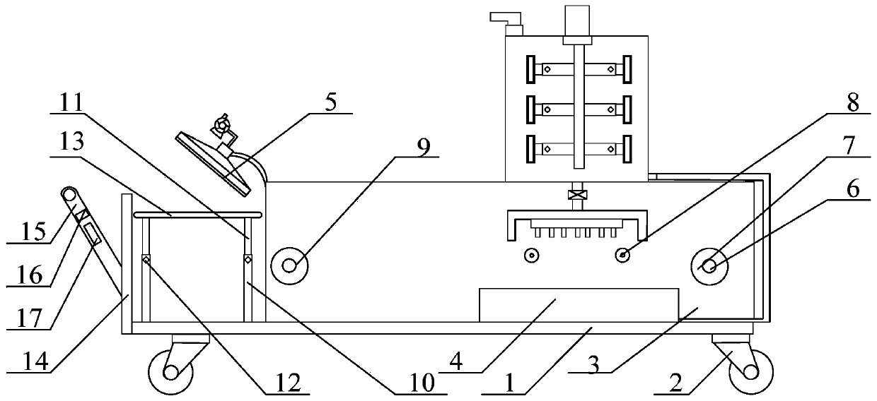 Fabric continuous dyeing device