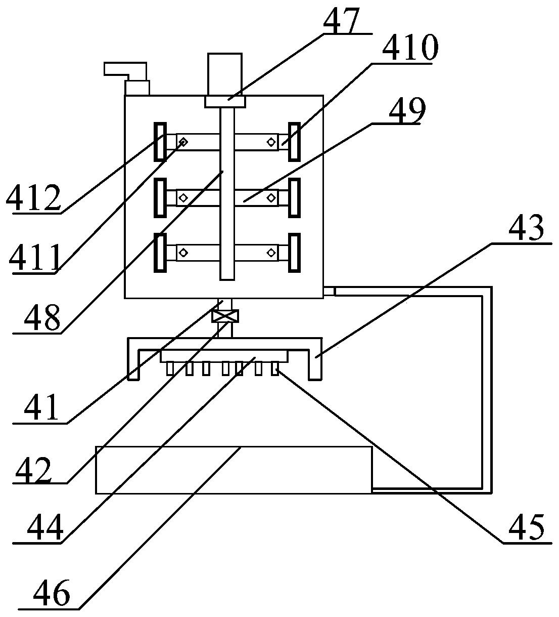 Fabric continuous dyeing device