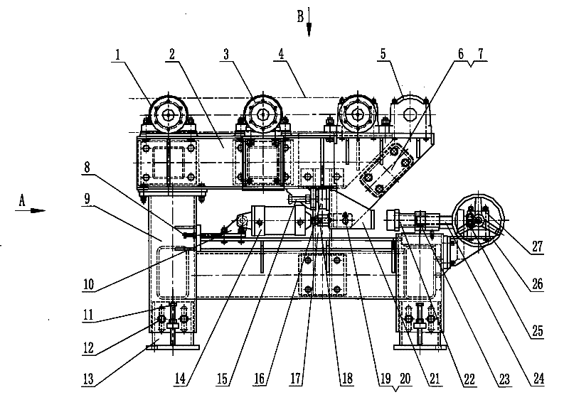 Horizontal breaking machine