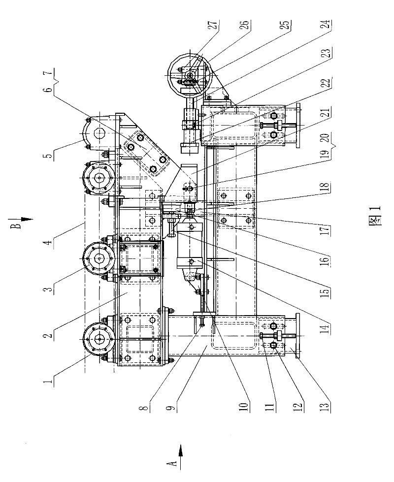 Horizontal breaking machine