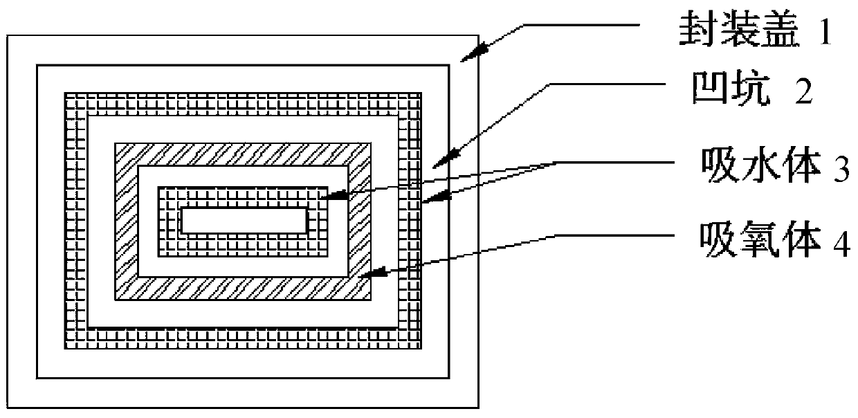 A kind of encapsulation structure and the oled device that adopts this encapsulation structure encapsulation