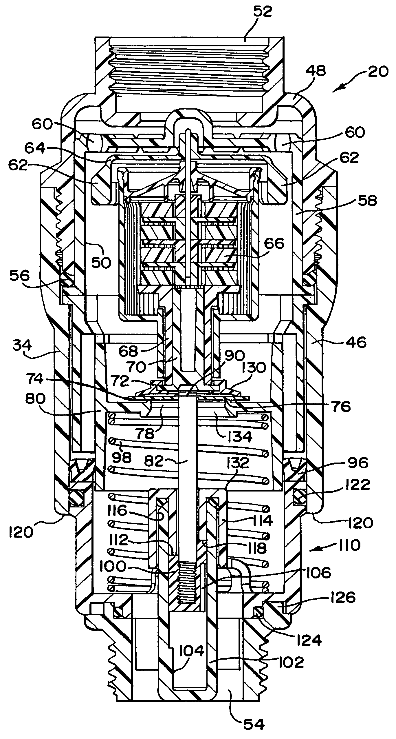 Flow volume limiting device