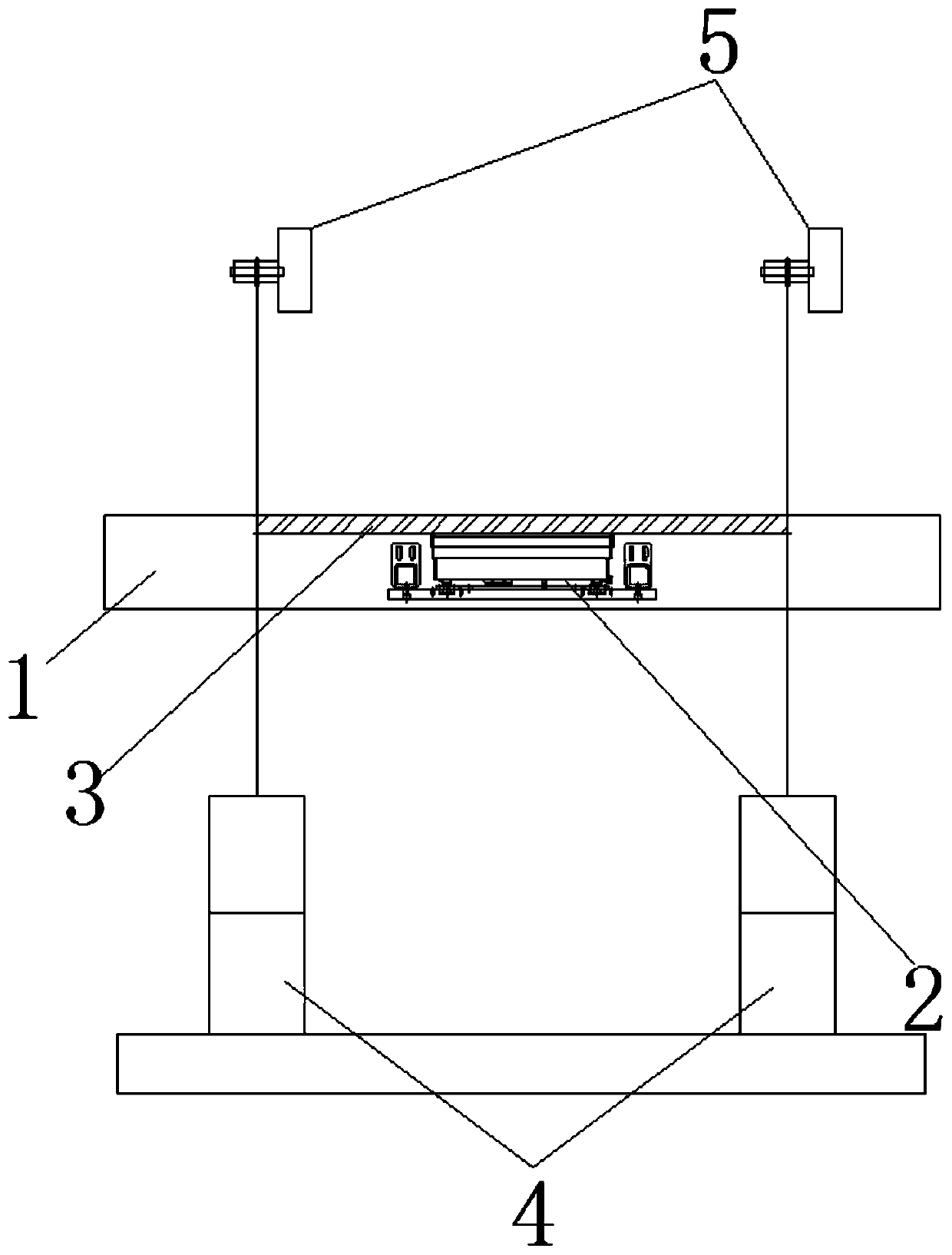 Accurate weighing device for online weighing and sheet selecting