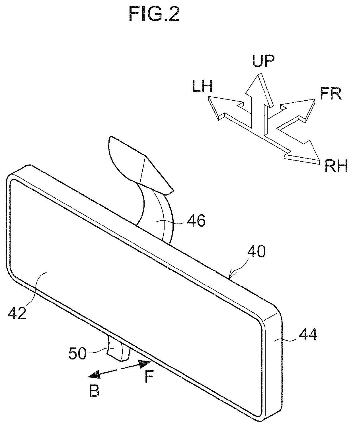 Viewing device for vehicle