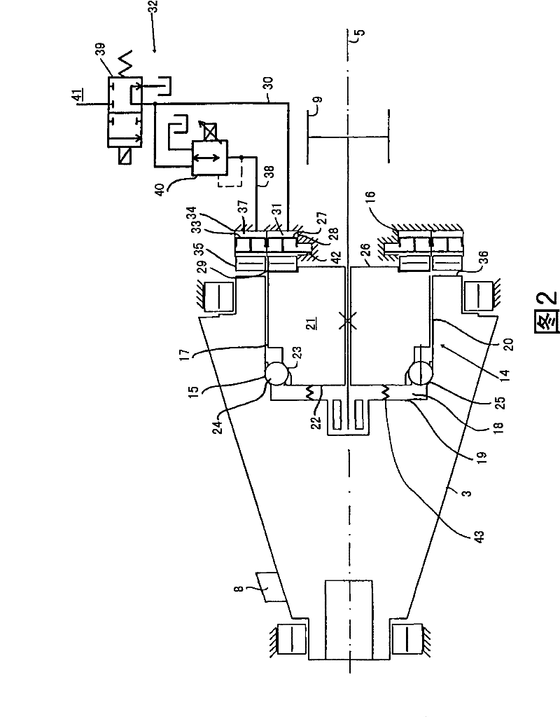 Contact device for cone ring transmission