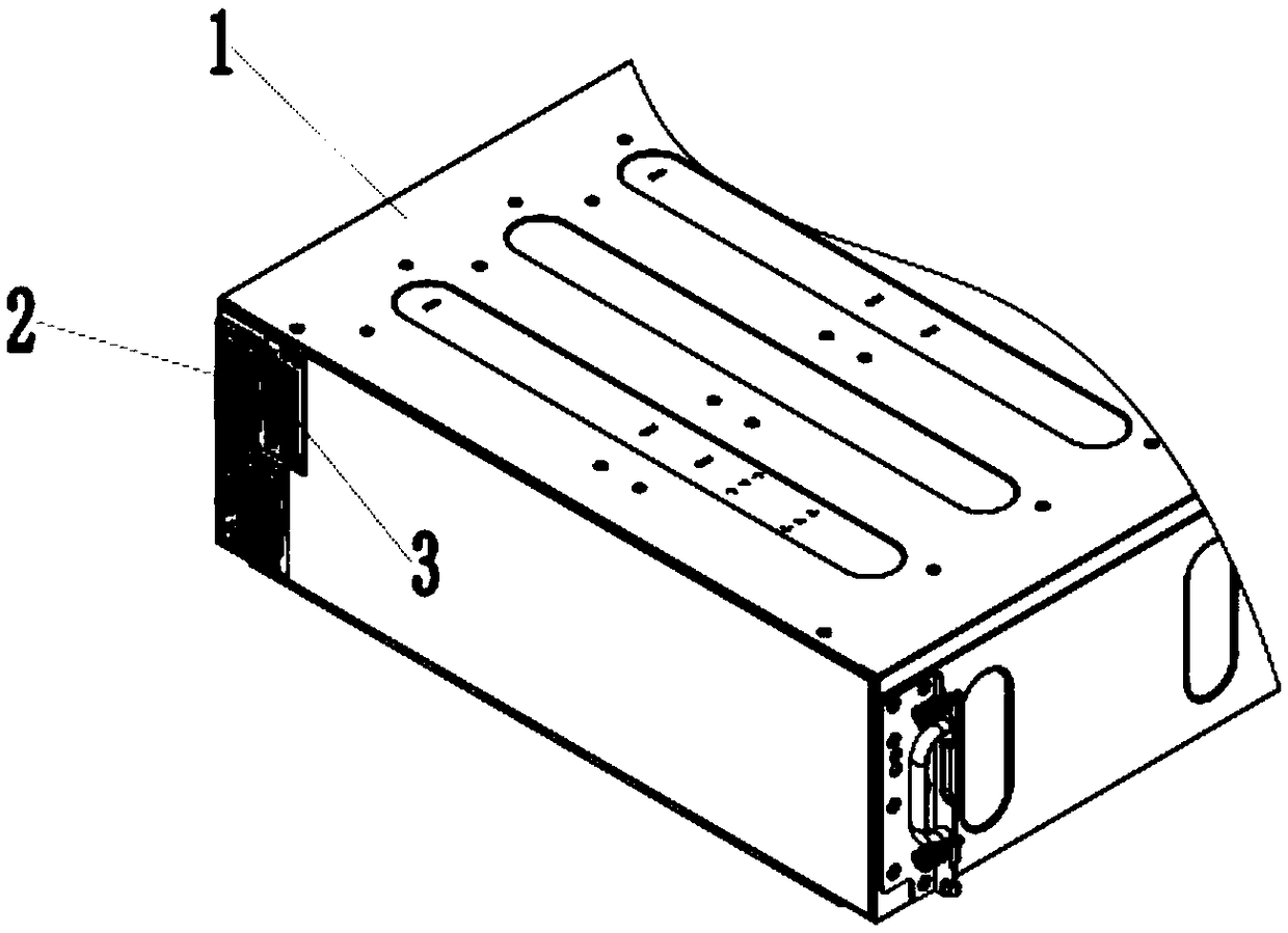 An adapter structure of a server node panel