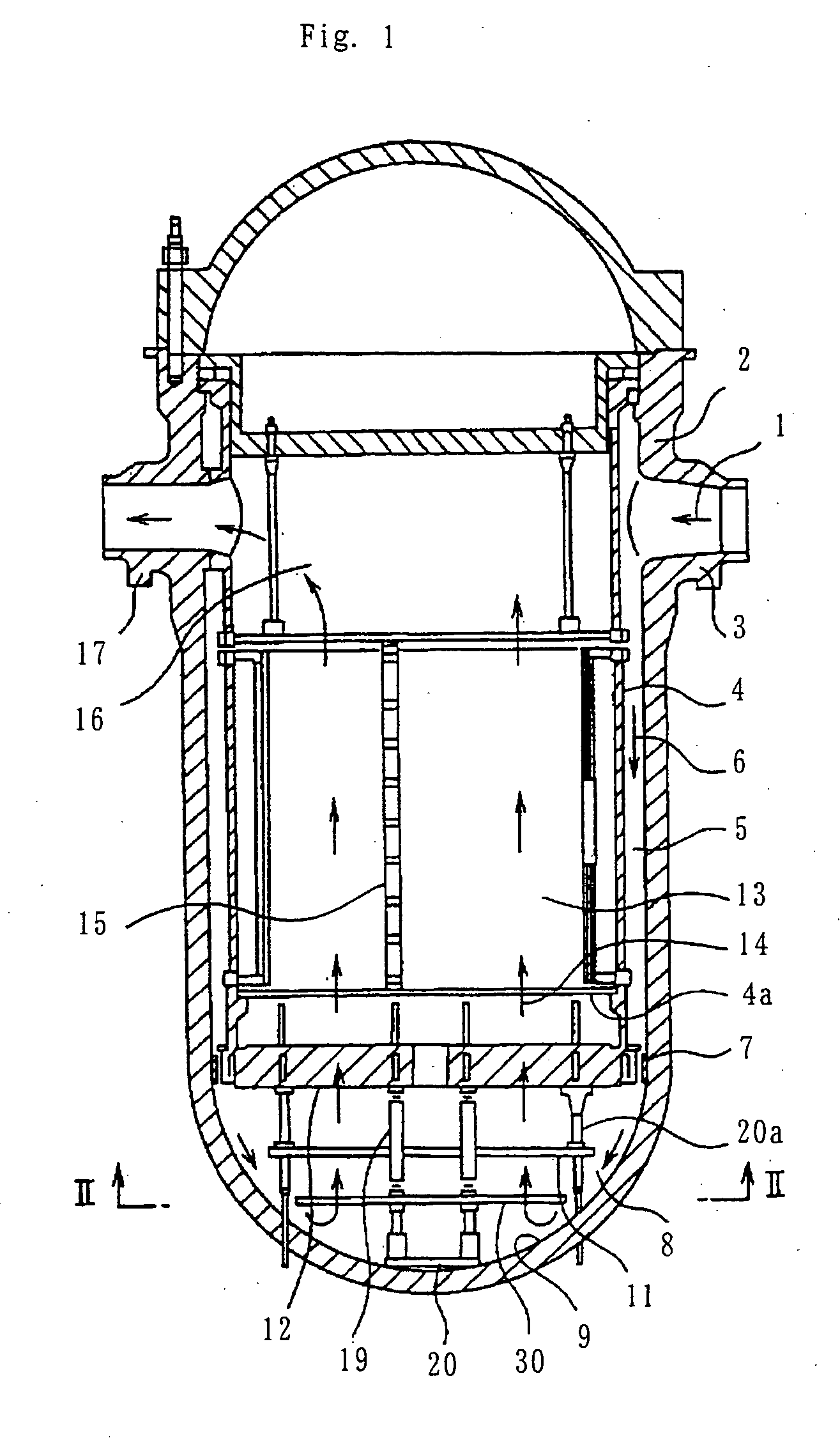 Nuclear reactor internal structure