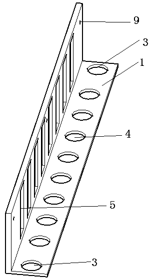 L-shaped open type permanent beam template