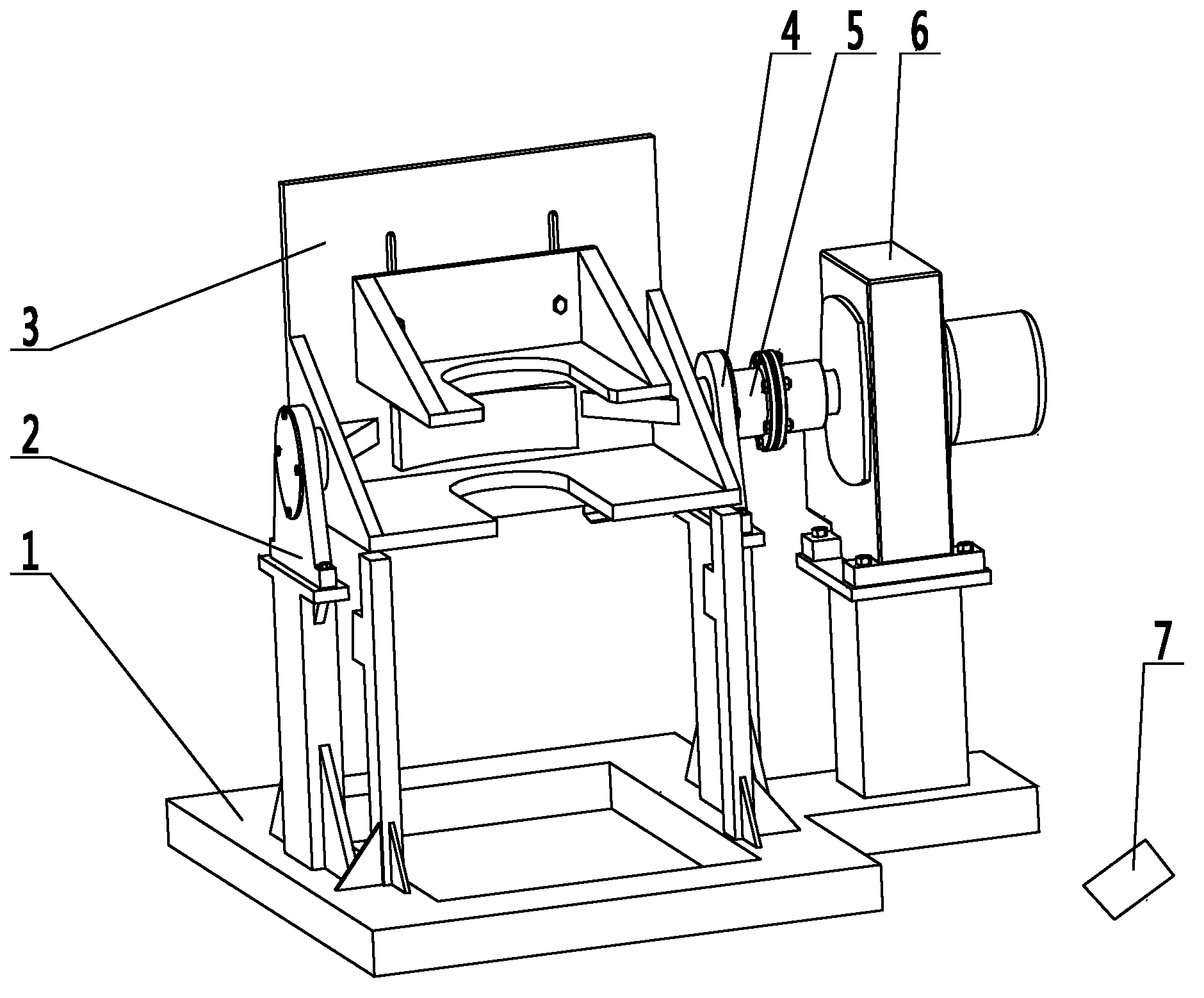 Turning device for output shaft of parallel-axis gearbox