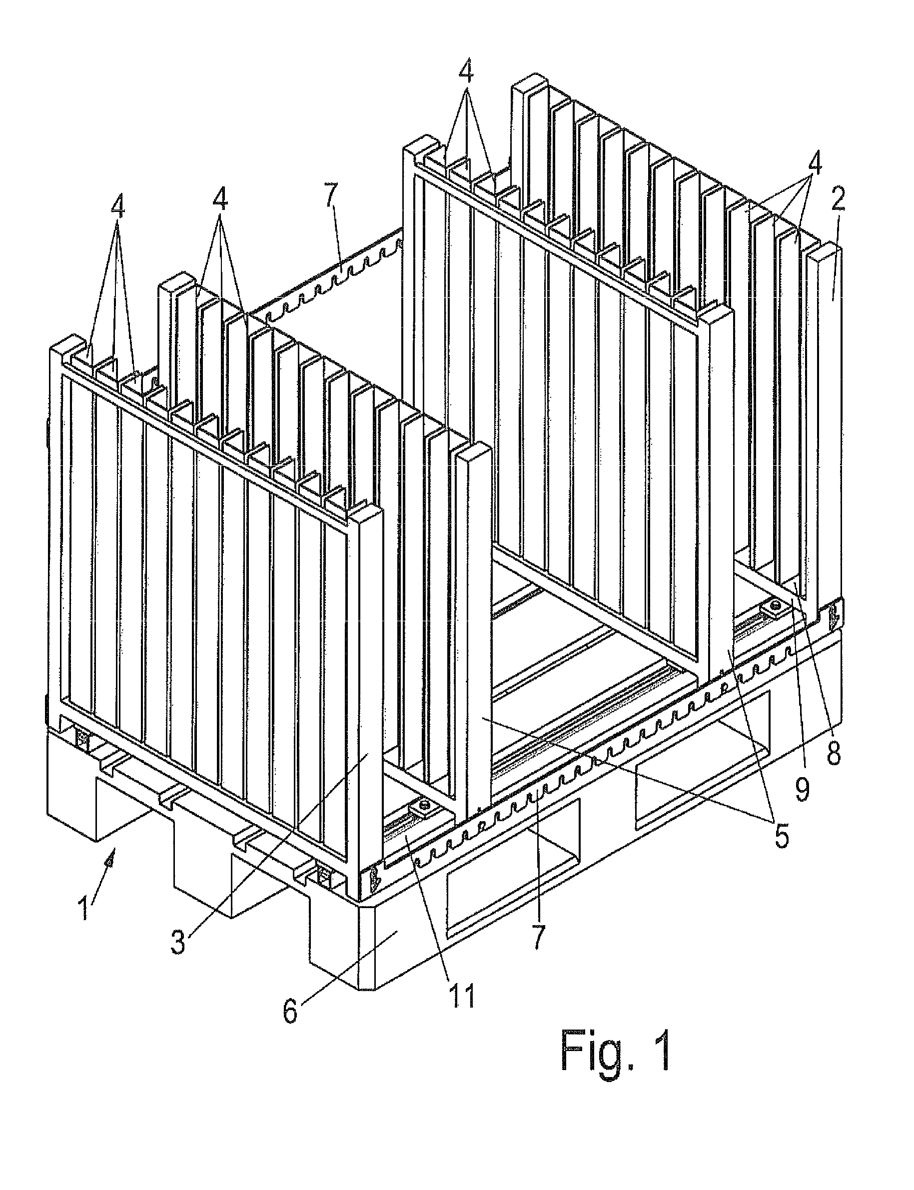 Device for transporting objects