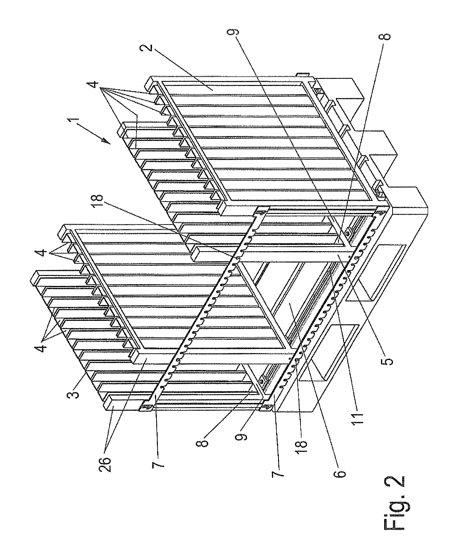 Device for transporting objects