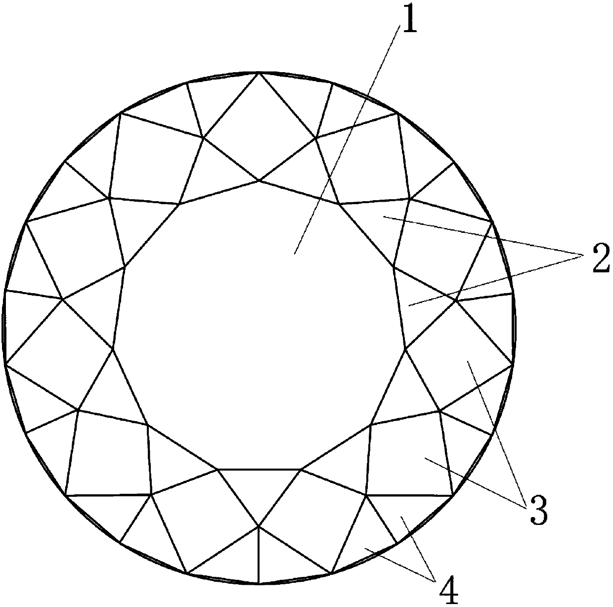 78-surface diamond cutting structure