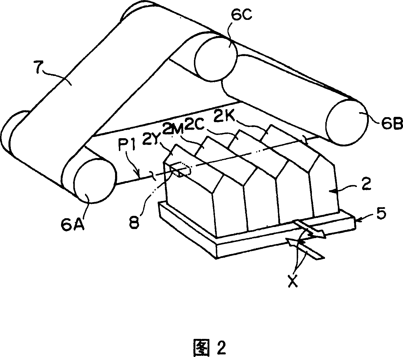 Ink-jet recording device and recording method