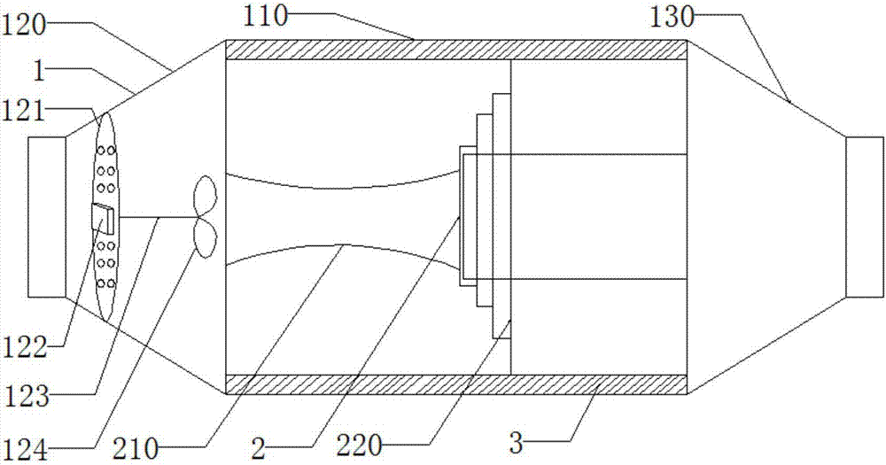 Catalyzing device for purifying motor vehicle exhaust