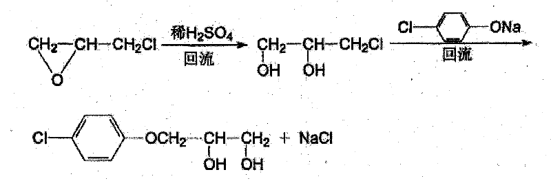 Method for preparing medical compound chlorphenesin