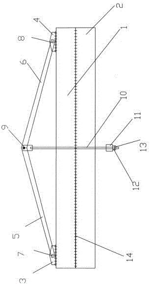 Large slab beam stacking beam installation device