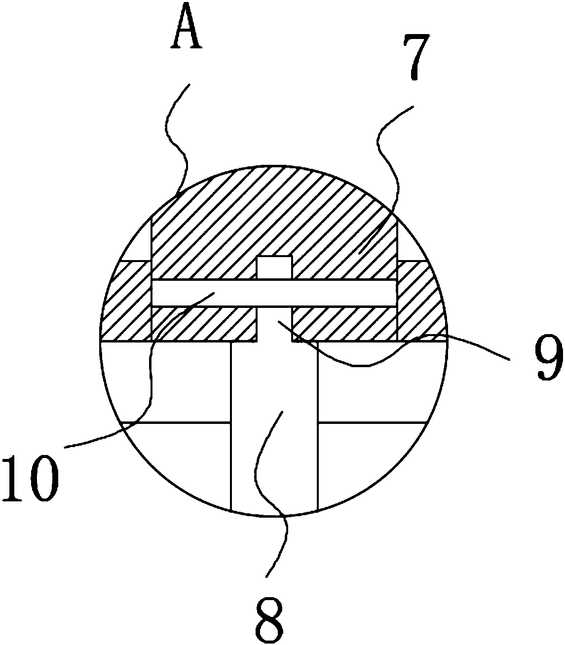 Dyeing device for flax textile processing