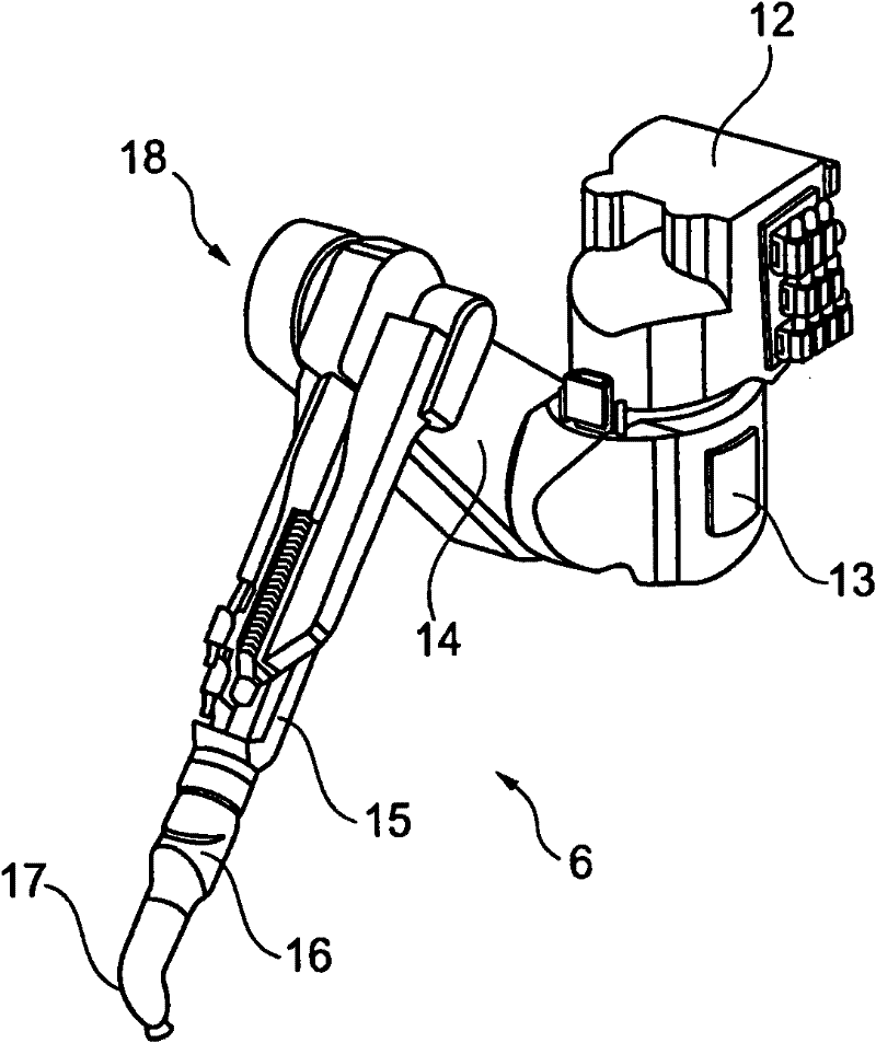 Painting device and associated method