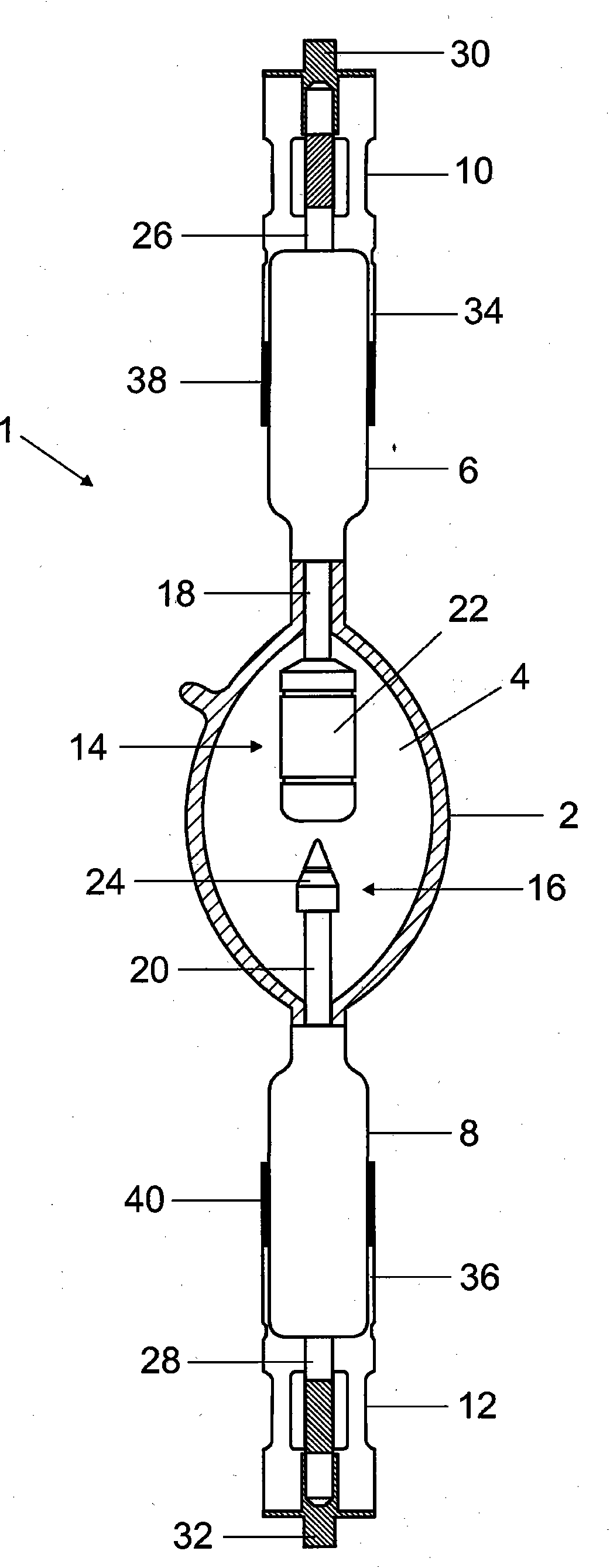 Discharge lamp and method for producing a discharge lamp