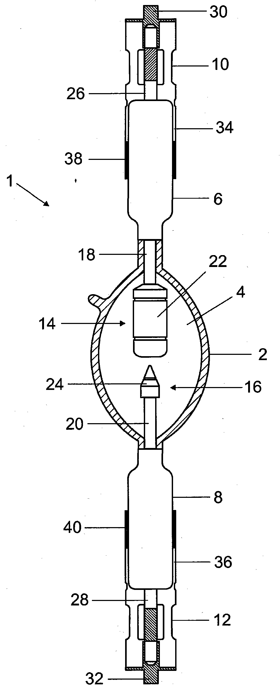 Discharge lamp and method for producing a discharge lamp