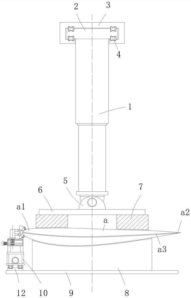 Automatic modification equipment for front edge of fan blade