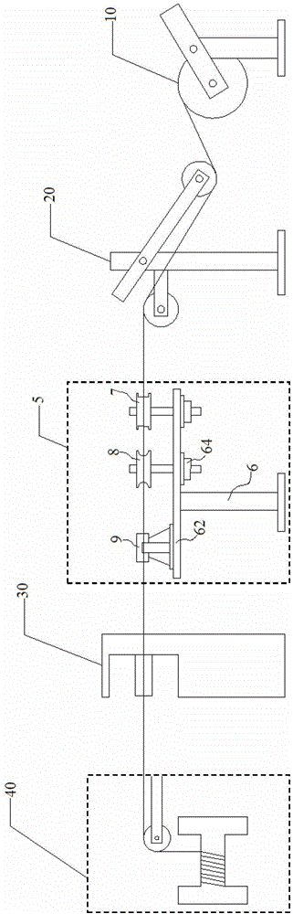 Efficient cabling device for flexible communication cables