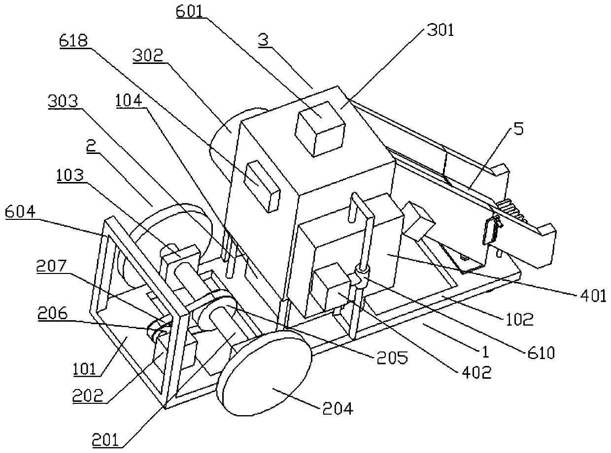 Self-propelled pavement snow shoveling device for municipal engineering