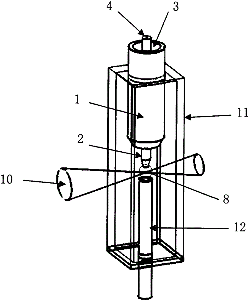 Hydrodynamic focusing apparatus used for diffraction imaging flow cytometer