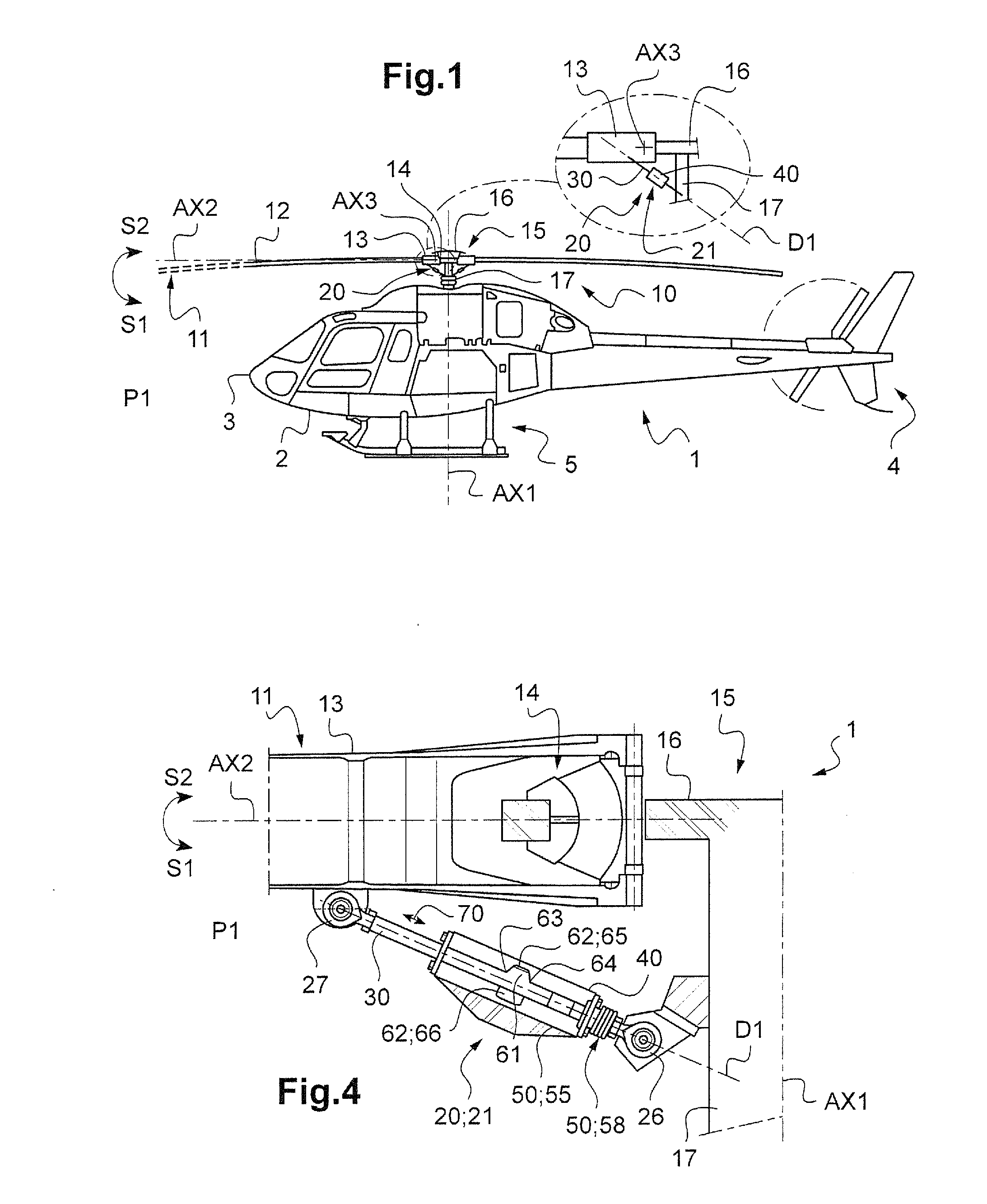 Flapping abutment mechanism for a lift assembly, a rotorcraft rotor including the abutment mechanism, and a rotorcraft