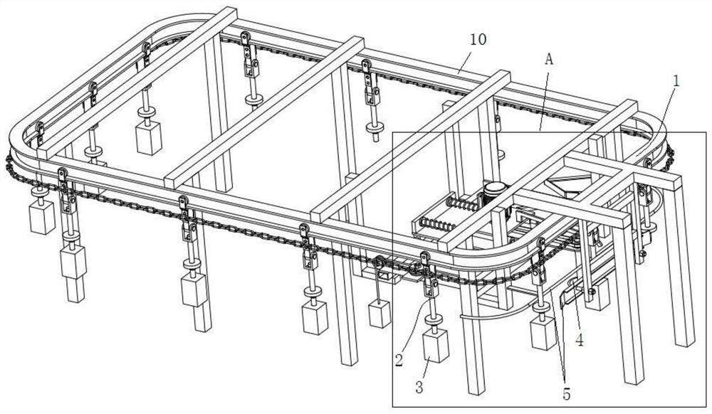 A gate automatic cutting device