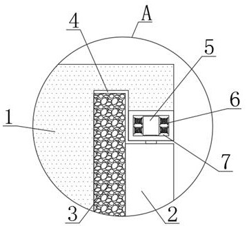 Door plate structure with buffer structure and special for lift car type elevator