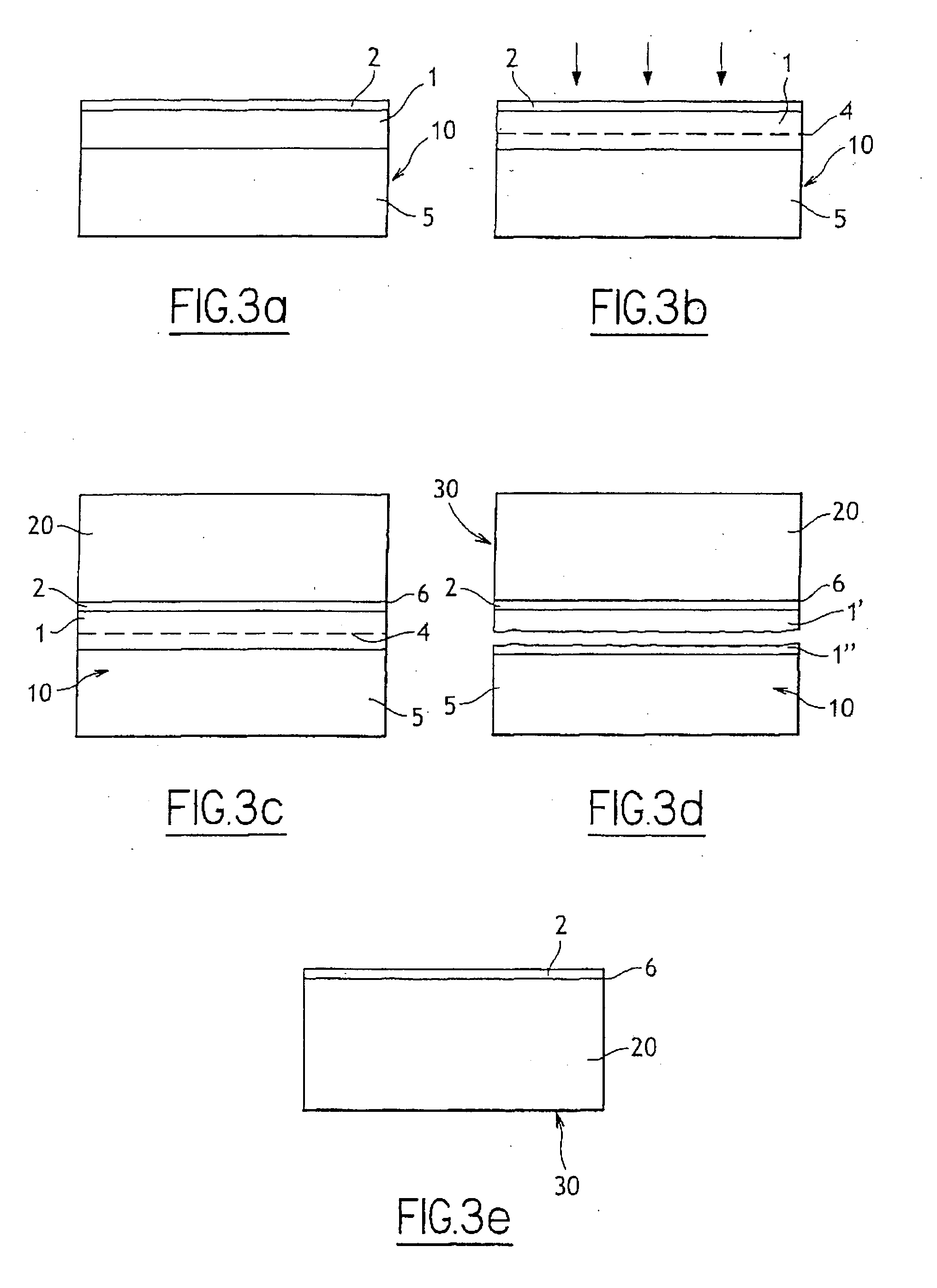 Atomic implantation and thermal treatment of a semiconductor layer