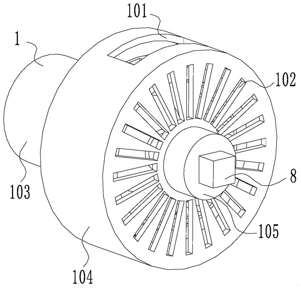 Inner core of ultrasonic oil-removing range hood