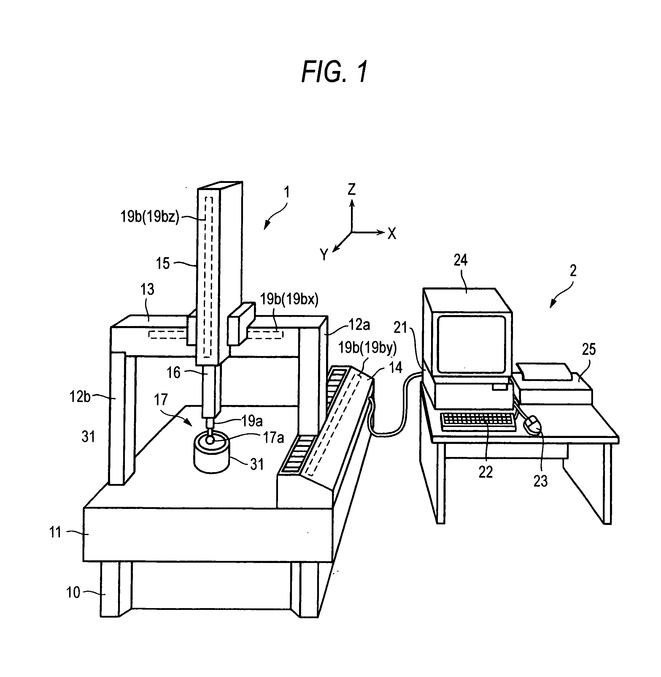 Measuring apparatus, method of measuring surface texture and computer readable medium having program for measuring surface texture