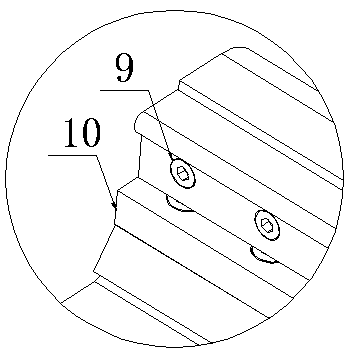 A loading and swinging device for the clamping bolt of the seat shaft of the automobile