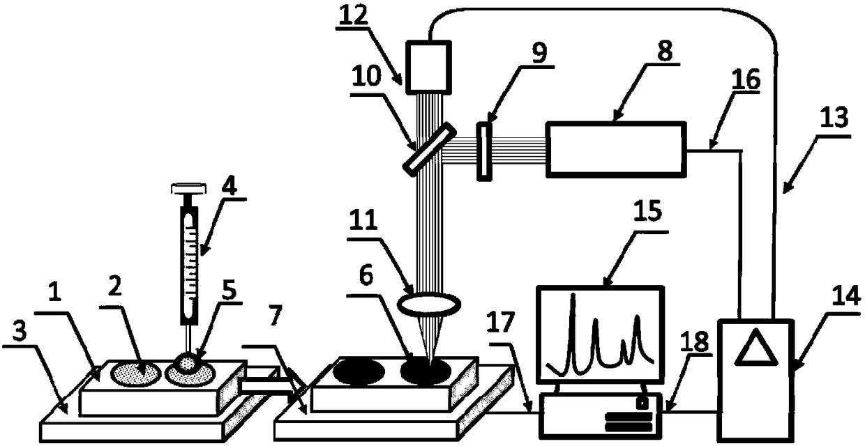 Sample preparation method for quantitative analysis of water body elements based on laser-induced breakdown spectroscopy
