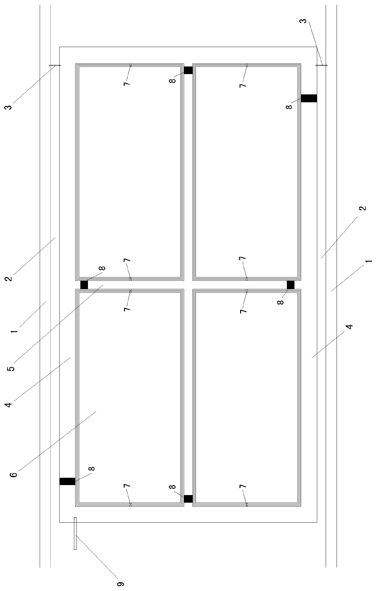 A kind of sulfate type saline-alkali pond construction system and ecological breeding planting method